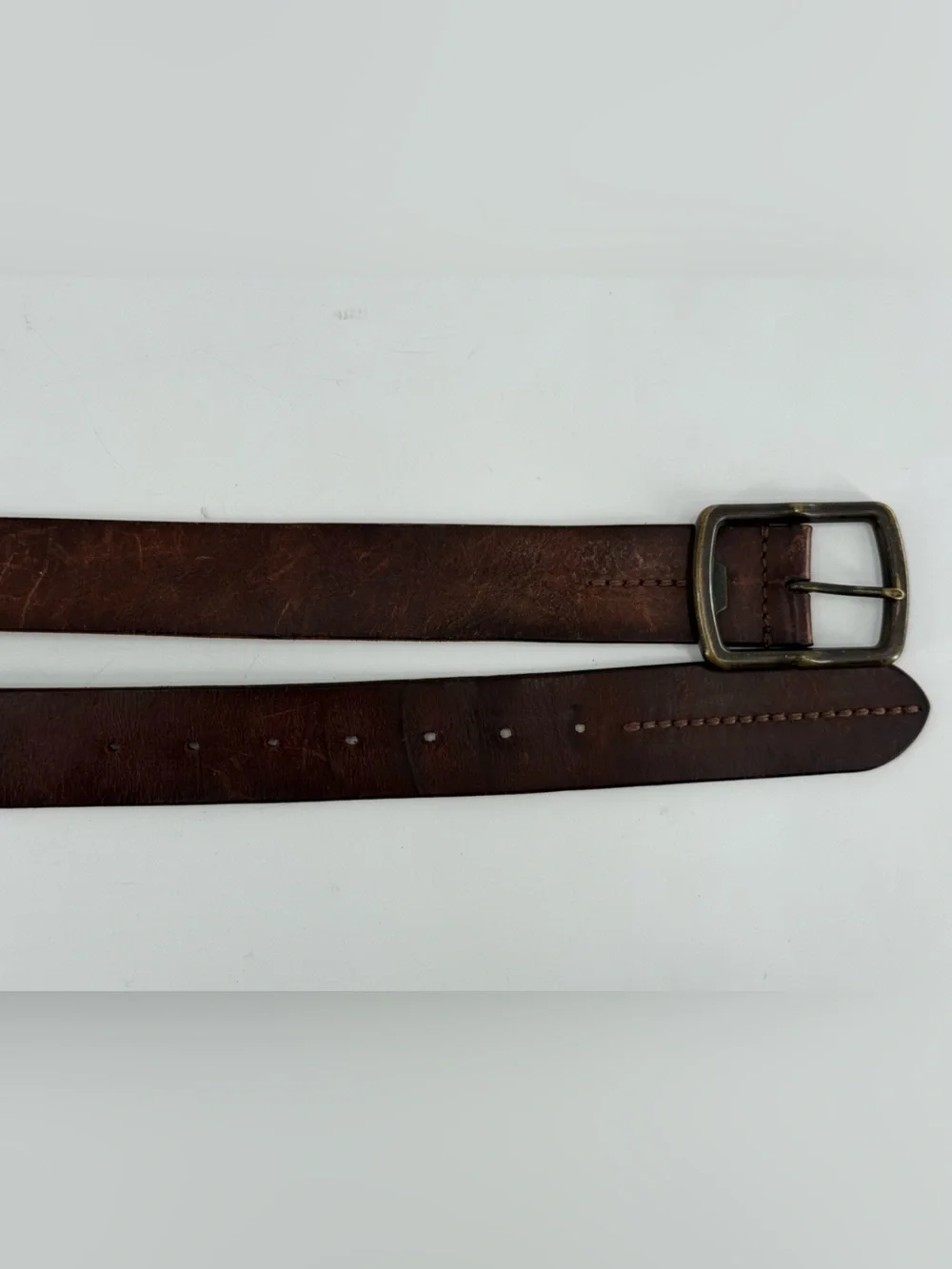 Abercrombie & Fitch Vintage Brown Leather Belt 34